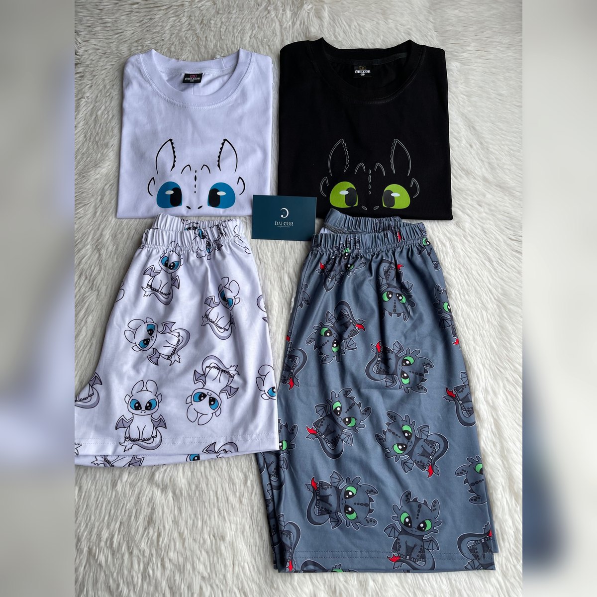 Pijama Dragões Short + Camiseta